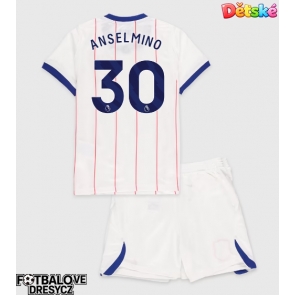 Chelsea Aaron Anselmino #30 Dětské Alternativní dres komplet 2026-27 Krátký Rukáv (+ trenýrky)
